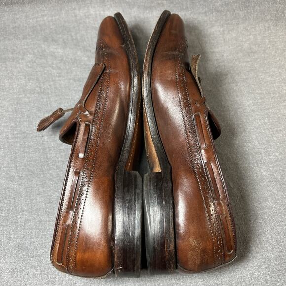 Allen Edmonds Mansfield Brown Leather Tassel Loafers Shoes Men Size 9.5 D - Picture 8 of 12